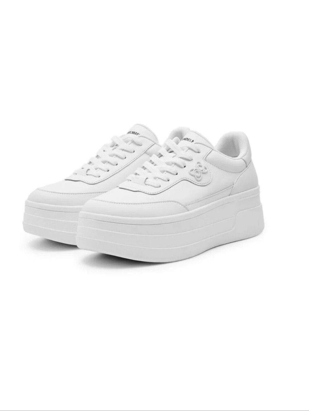 NWT Anne Andelman Design Platform Sneakers in White Size 6 Women's